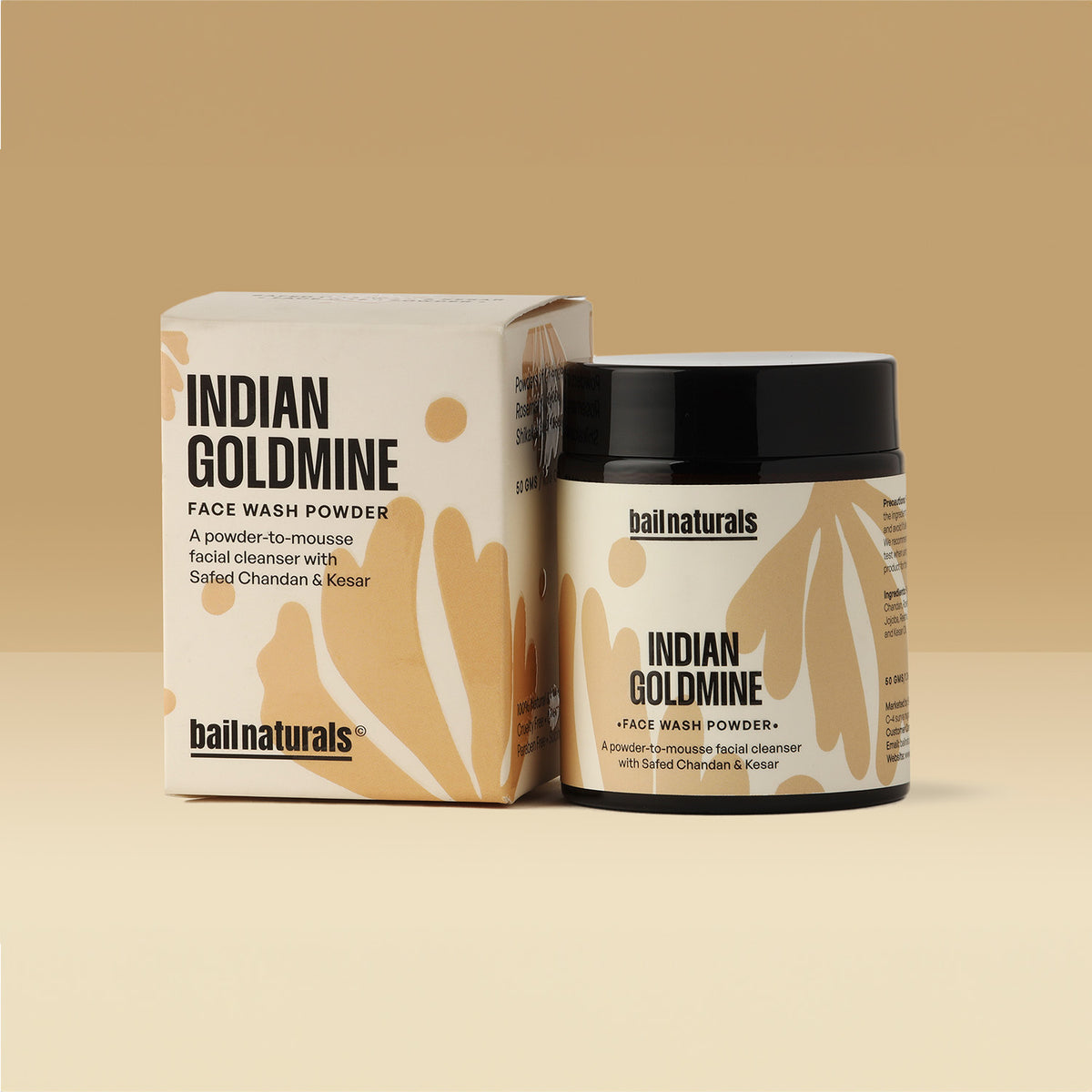 Indian Goldmine | Face Wash Powder with Safed Chandan & Kesar - Bail Naturals Store