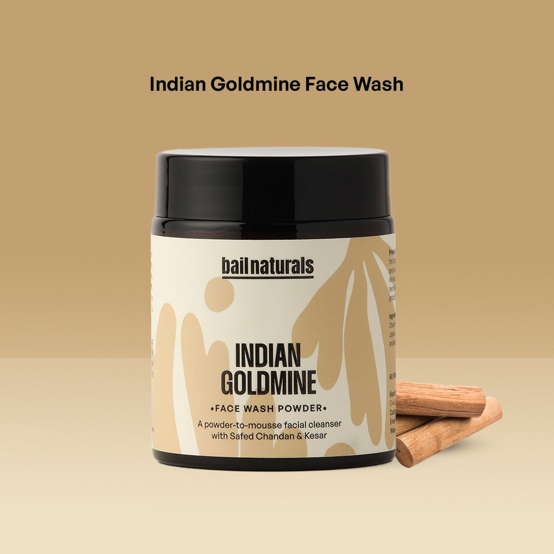 Indian Goldmine | Face Wash Powder with Safed Chandan & Kesar